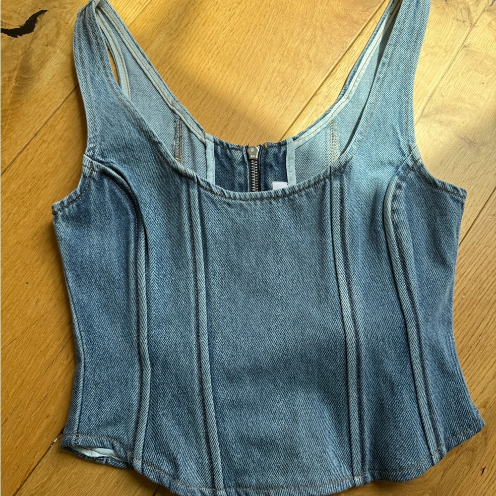 Denim corset Blue Women's Top